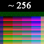 Up to 185 Colors on Screen At Once