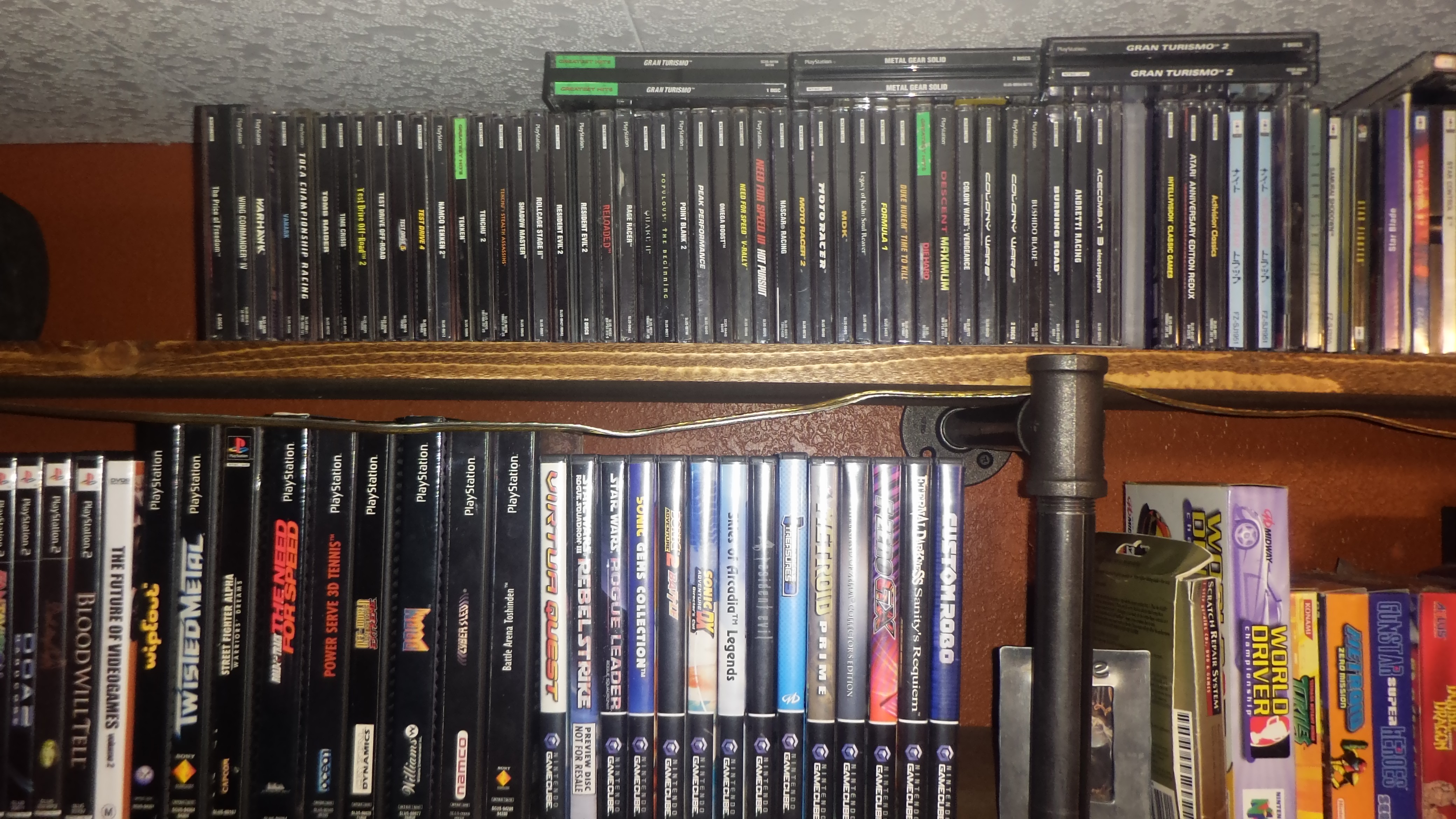 Playstation, 3DO, PS2, PS1 Longbox, Gamecube, Gameboy Advance