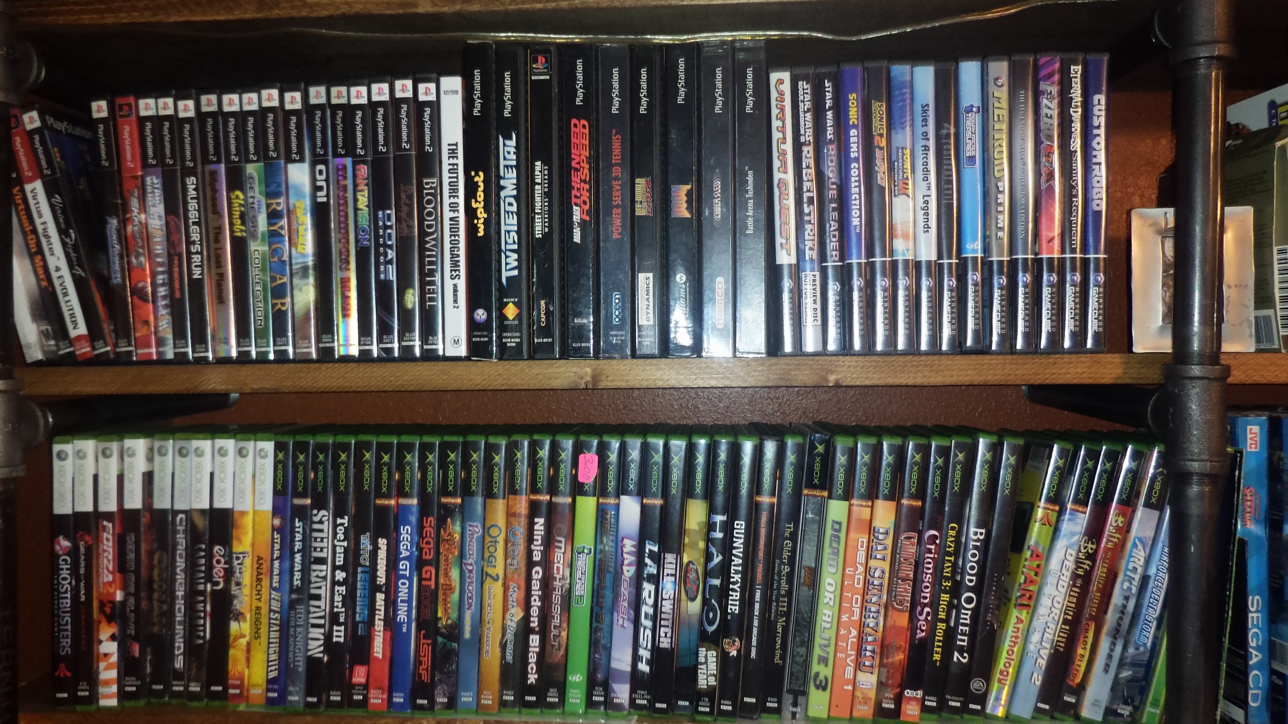 PS2, PS1 Longbox, Gamecube, Xbox 360, Xbox